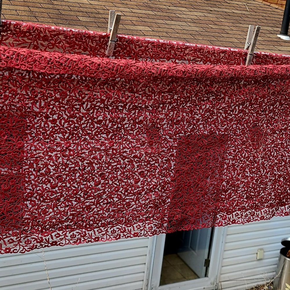 Antique Lace 12yds. Red/ Cranberry